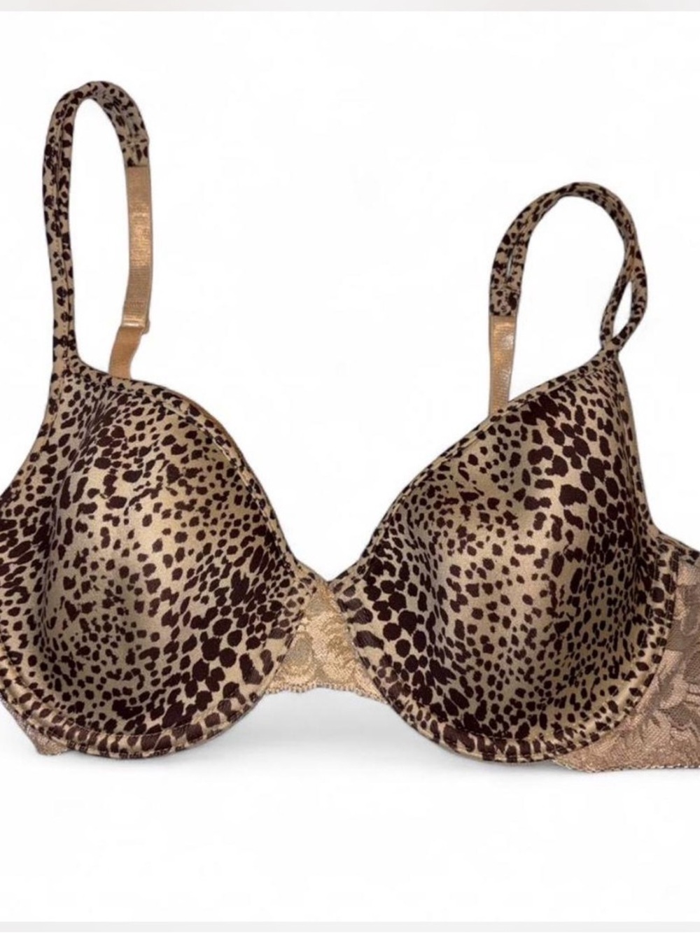 Secret Treasures Leopard Print Bra in Tan and Brown